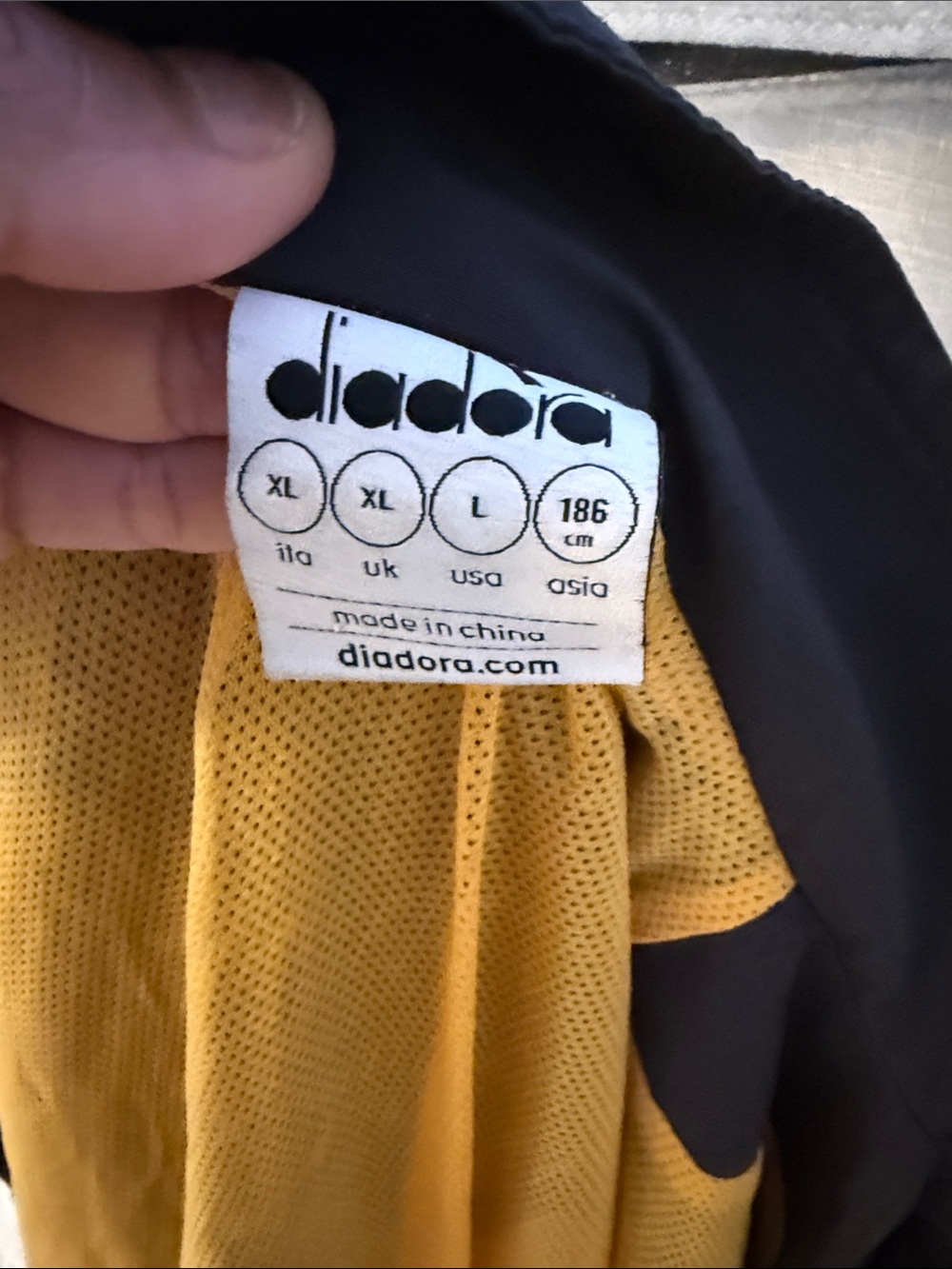 Diadora Black Teal Yellow Purple Colorblock Puffer Jacket - Picture 6 of 7